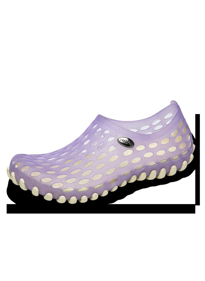 NIBEMINENT Breathable Hollow Out Sandals Men's Women's Summer Lightweight Bird's Nest Slippers Water Shoes Couple Holiday Beach Shoes  - Image 1