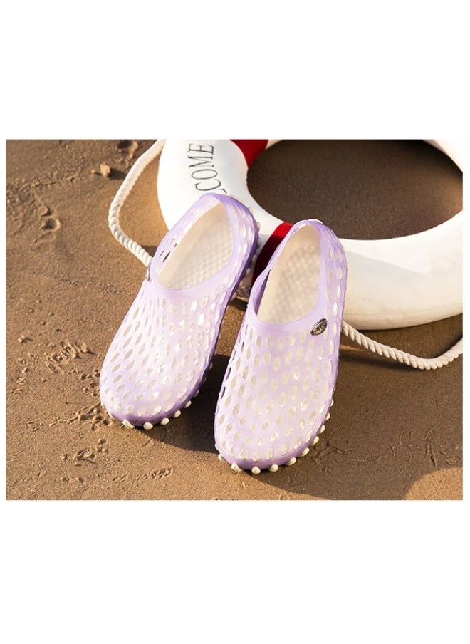 NIBEMINENT Breathable Hollow Out Sandals Men's Women's Summer Lightweight Bird's Nest Slippers Water Shoes Couple Holiday Beach Shoes  - Image 2