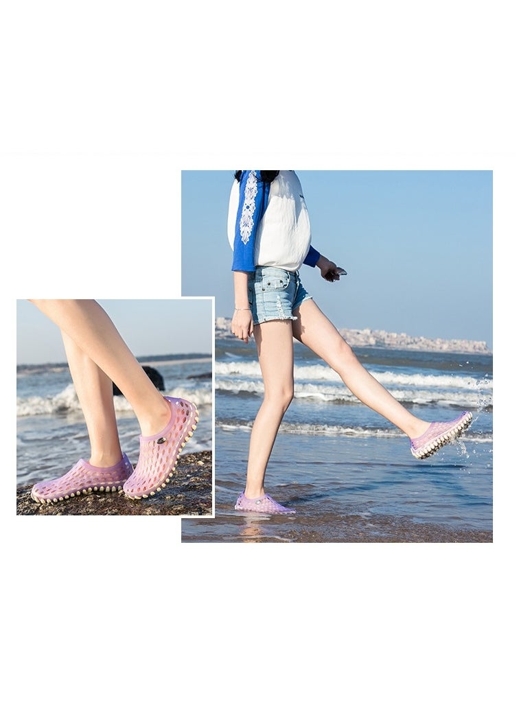 NIBEMINENT Breathable Hollow Out Sandals Men's Women's Summer Lightweight Bird's Nest Slippers Water Shoes Couple Holiday Beach Shoes  - Image 3