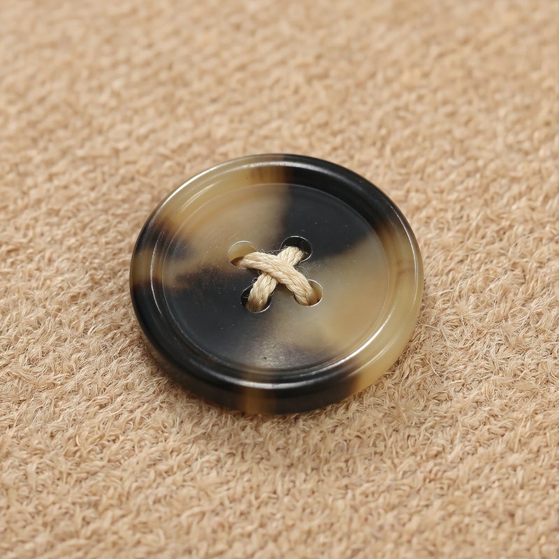 Horn Buttons Heavy Duty Wash Resistant 4-Hole 20mm for Uniform Workwear - Image 5