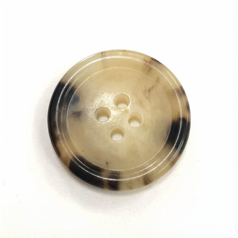 Horn Buttons Heavy Duty Wash Resistant 4-Hole 20mm for Uniform Workwear - Image 3
