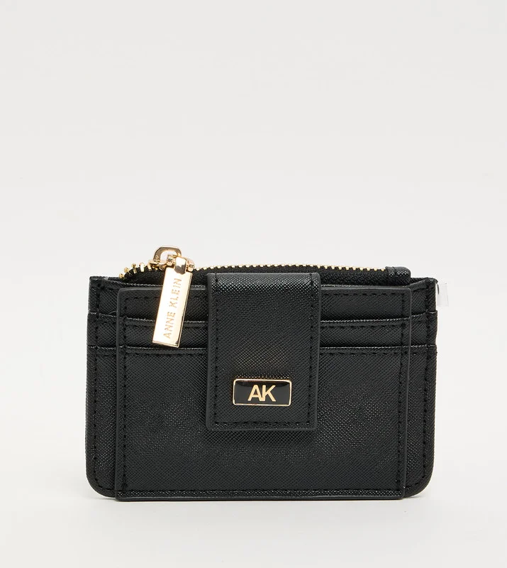 ان كلاين Akg5093 Black Women's Card Holder