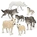 RESTCLOUD 7Pcs Wolf Toy Figurines Set Wolf Animals Figures Wolf Set B - Image 3