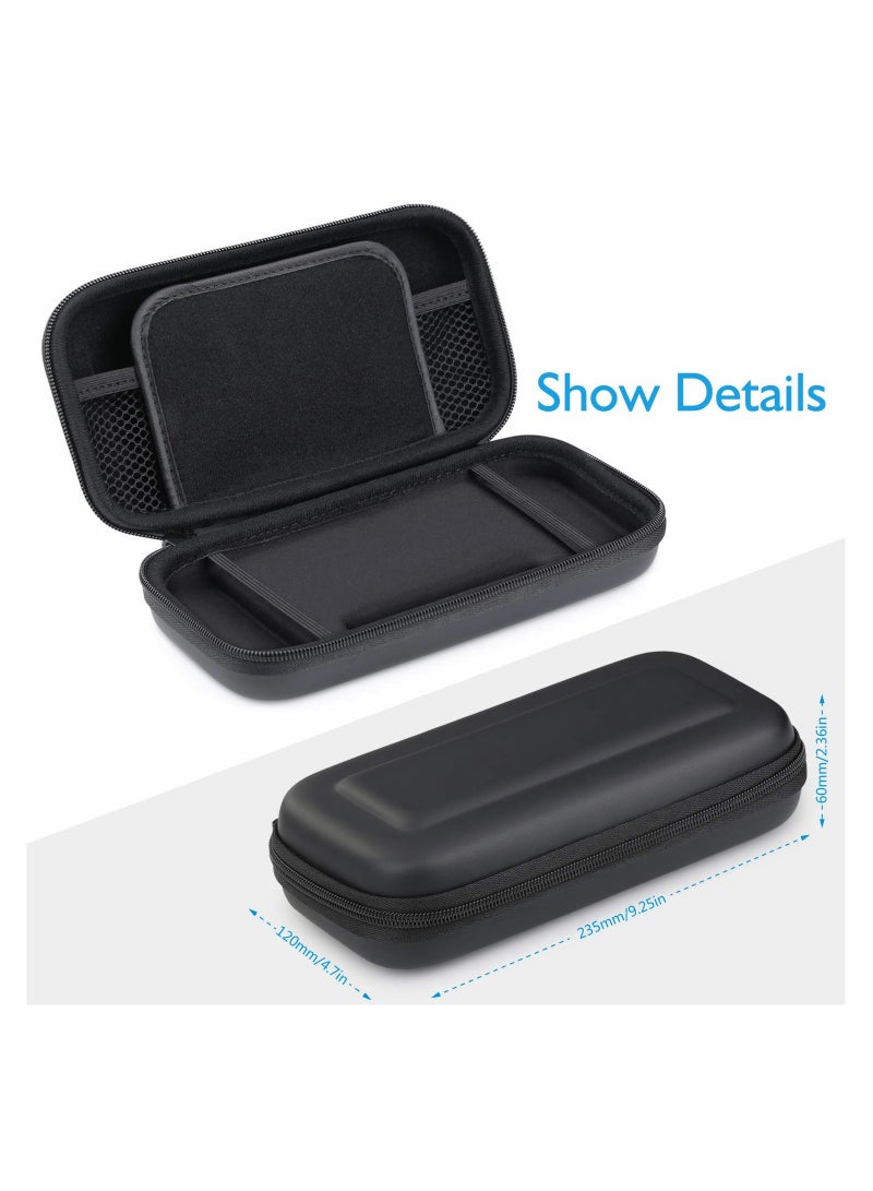 Excefore Carrying Case Compatible with Switch Lite, Protective Hard Shell Travel Carrying Convex Case Pouch for Switch Lite Console + 2 Pack Screen Protector - Image 3