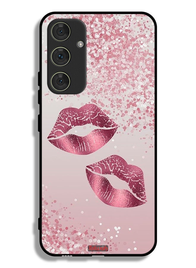 Tolwak Samsung Galaxy A54 5G Protective Case Cover Glitter Lips - Image 1