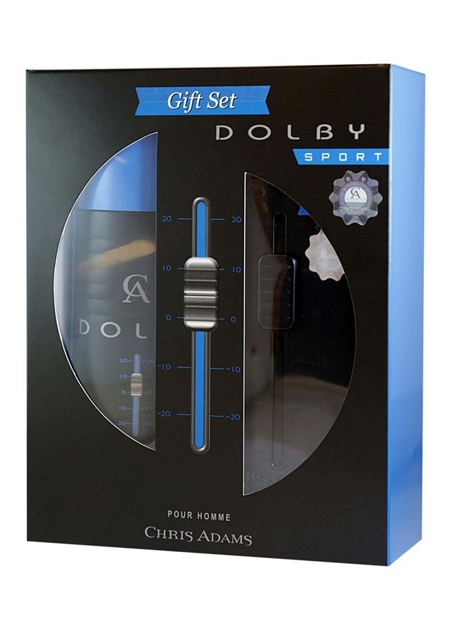 Chris Adams Dolby Sport Eau De Parfum for Men Gift Set 100ML EDP + 200ML Deodorant Long-Lasting Freshness, Dynamic Energy & Masculine Confidence - Image 1