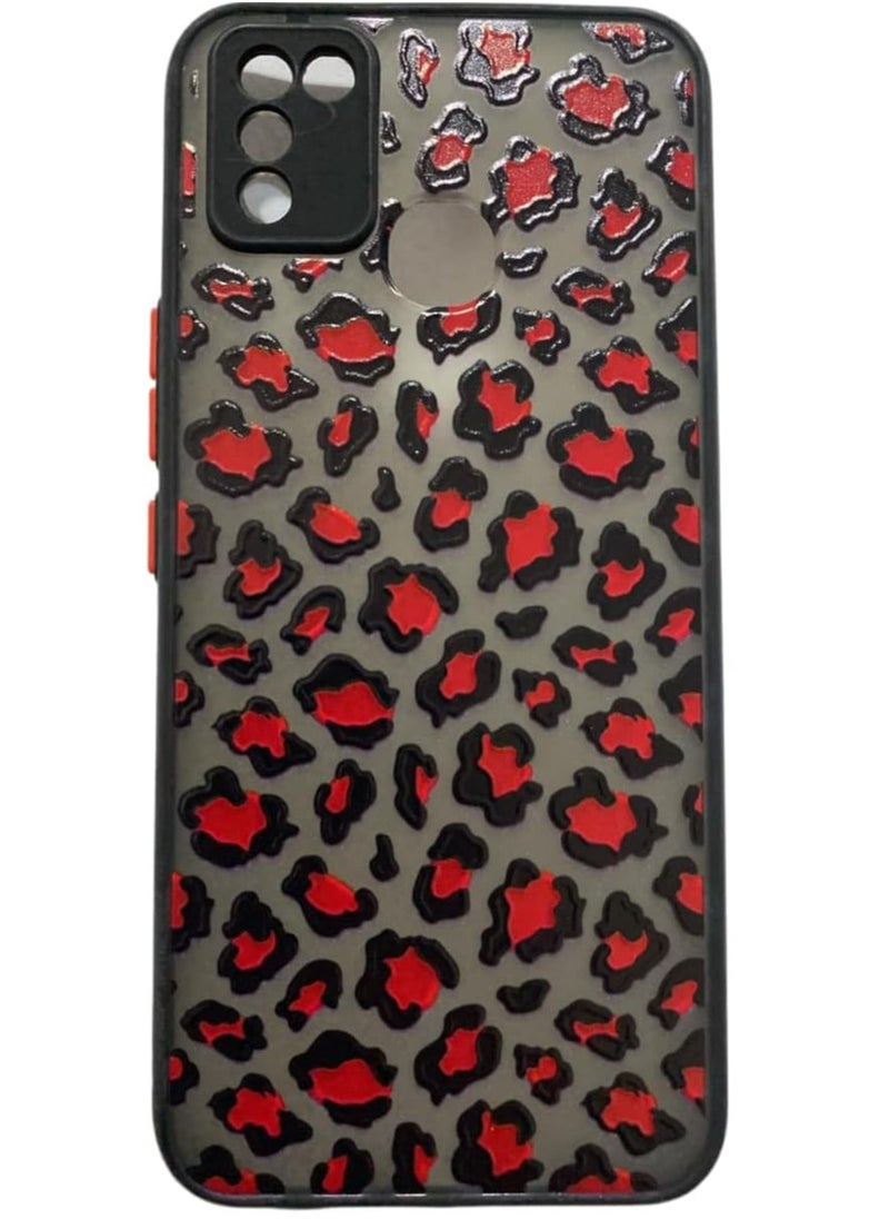 Generic - For Infinix Smart 5 Carbon Fiber Tiger Back Cover (Camera Bumper Protector) High Quality Silicone Frame for Easy Grip Designed by 2024 MobileG2 with Kawo Tiger Design1, TPU - Image 1
