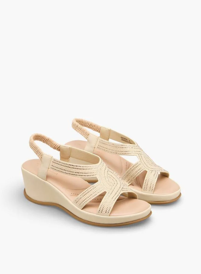 لو كونفورت Women Wedge Heel Comfort Sandals Ramadan Collections