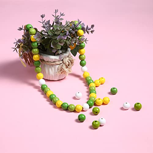 QDXATIVP 230PCS 16mm Colorful Round Wooden Beads for Craft,23 Colors Colored Natual Painted Wood Spacer Loose Beads for Home Party Festival Decoration (Mixed Color 16mm) - Image 5