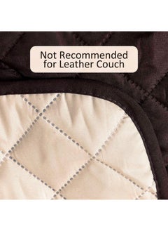 Kuber Industries Kuber Industries HS_36_KUBMART018997 Reversible 1 Seater Polyester Sofa Cover (Brown and Ivory, standard)  - Image 2