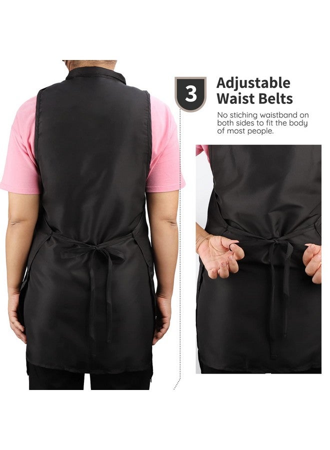 سيج بيوتي سترة مصفف الشعر Segbeauty، سترة حلاقة، مريلة تصفيف الشعر بدون أكمام مع جيبين للنساء، رقبة على شكل حرف V قابلة للتعديل، مريلة صالون تجميل، رداء العناية بالحيوانات الأليفة، زي سبا، ملابس عمل واقية كبيرة - Image 4