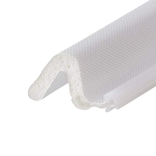 Trademark Hardware White Weather Stripping Seal - Exterior Door Strip for Frame, Set Includes One 36" Header and Two 84" Jambs Strips (White) - Image 3