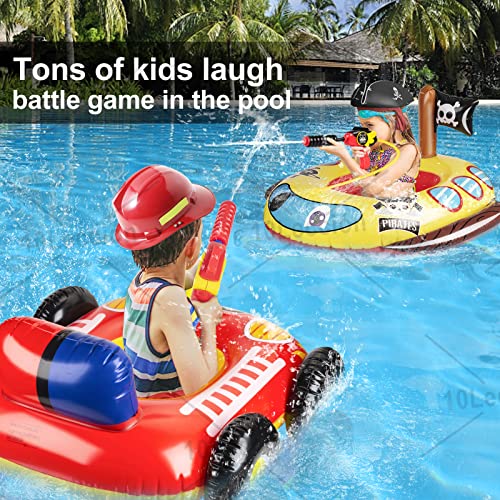 10Leccion Kids Pool Floats with Water Gun, Pool Toys for Kids Ages 4-8, Fire Truck Toddler Floats for Pool, Pool Inflatables for Boys Girls and Children - Image 3