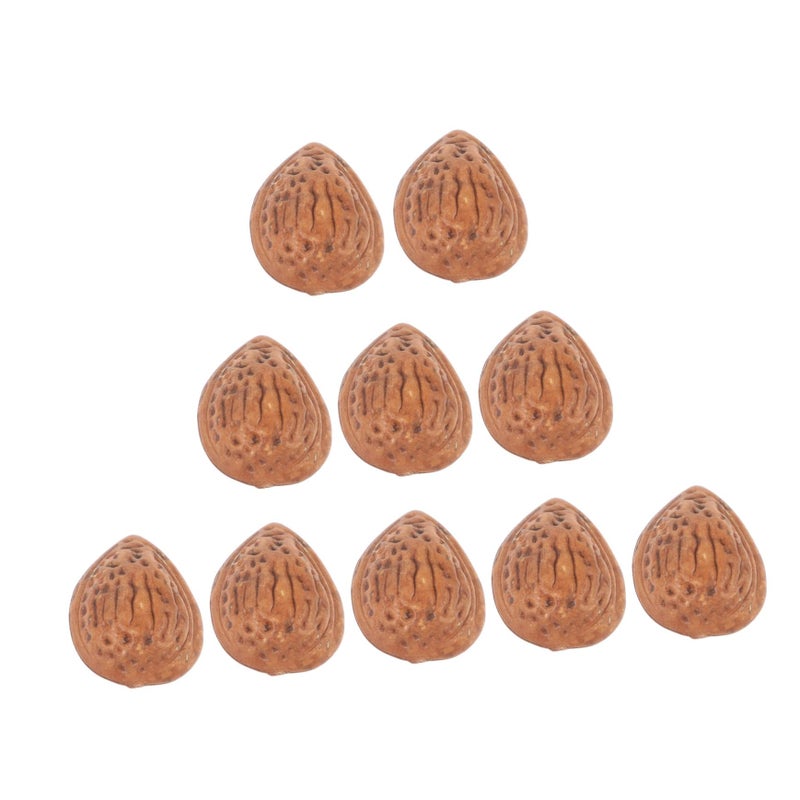 5 Lifelike Artificial Fake Almonds For Photography Decoration Crafts Easy Storage - Image 2