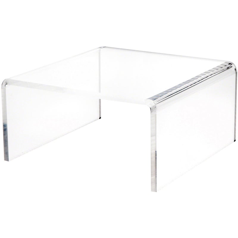 Plymor Clear Acrylic Short Square Display Riser 5 H x 10 W x 10 D 38 Thick