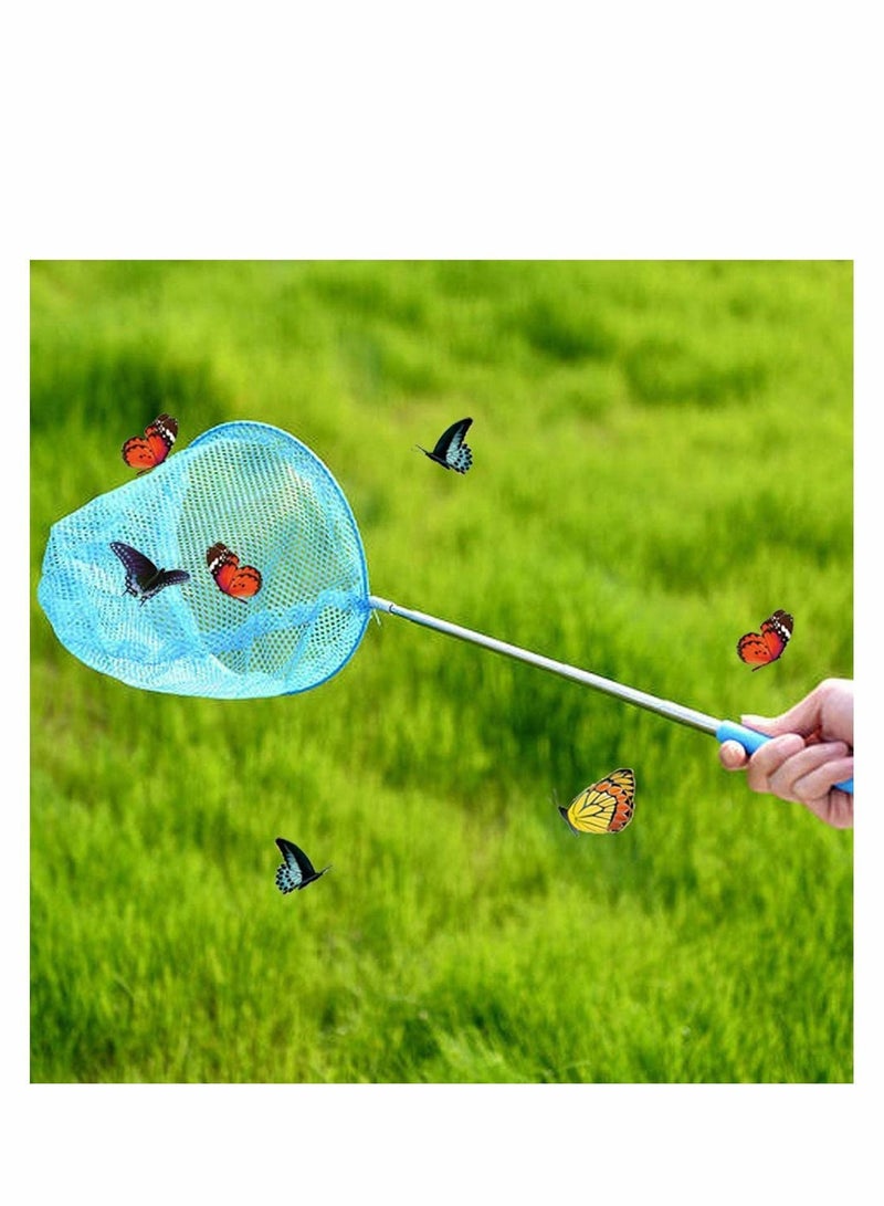 Y&D Telescopic Butterfly Fishing Nets Great for Kids Catching Insects Bugs Fish Caterpillar Ladybird Outdoor Tools Colorful Extendable 34" Inch (3 Pack)  - Image 4