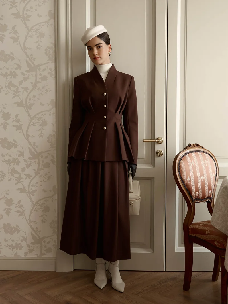 Lichi Single-breasted jacket with emphasised waist