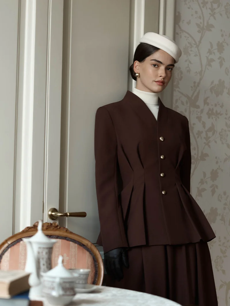 Lichi Single-breasted jacket with emphasised waist