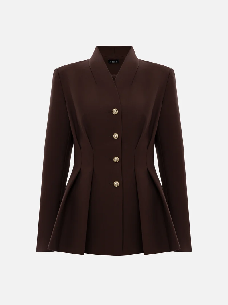 Lichi Single-breasted jacket with emphasised waist