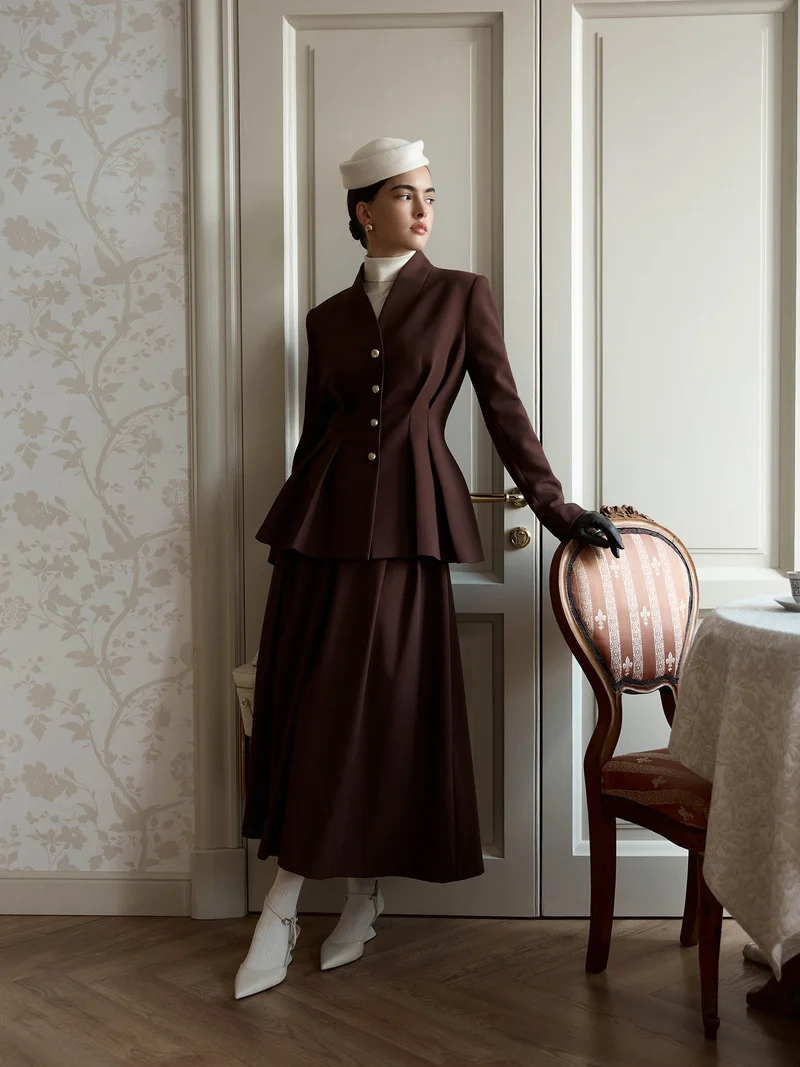Lichi Single-breasted jacket with emphasised waist