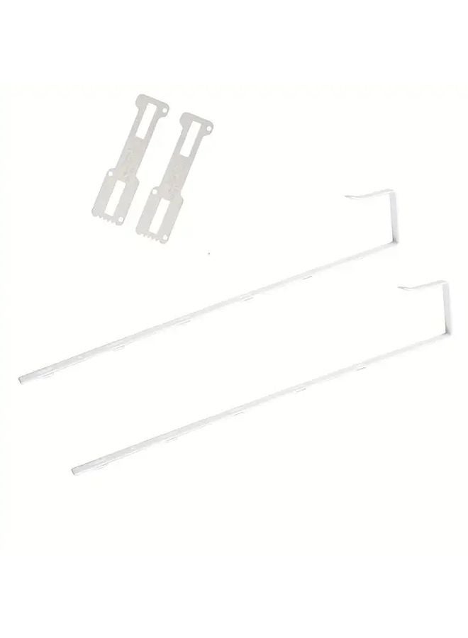 قطعتان مجموعة خطاف مرآة الباب القابلة للتعديل مجموعة حامل المرآة - Image 3