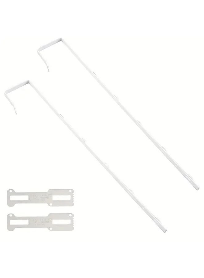 قطعتان مجموعة خطاف مرآة الباب القابلة للتعديل مجموعة حامل المرآة - Image 1