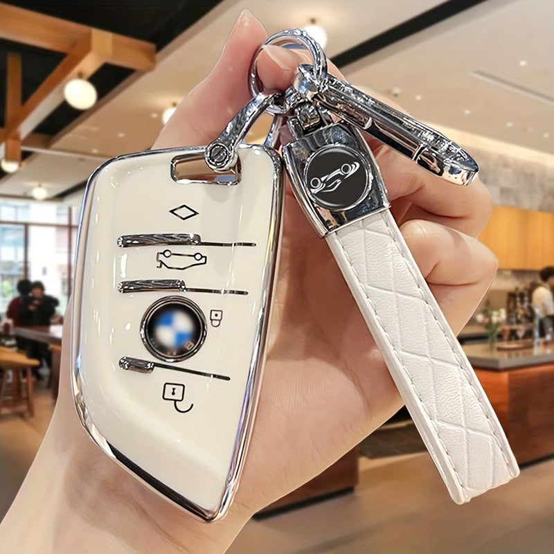 علبة مفاتيح سيارات سوداء وفضية لـ BMW 2 3 5 6 7 Series X1 X5 X6 متينة - Image 4