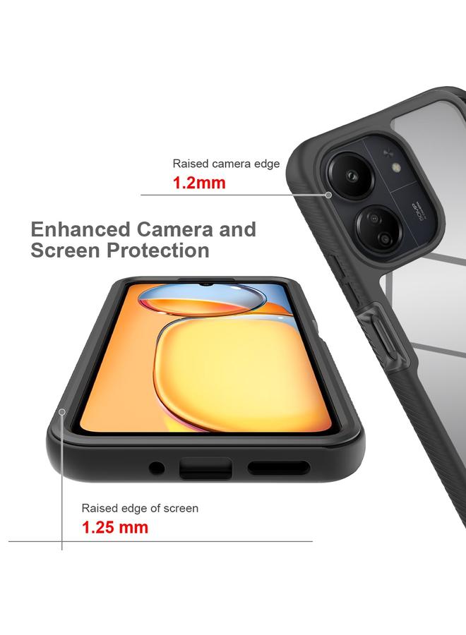 اس-توب جراب لهاتف Redmi 13C 5G / 4G Starry Sky بلون سادة مقاوم للصدمات مصنوع من مادة TPU الشفافة المقاومة للصدمات - Image 5