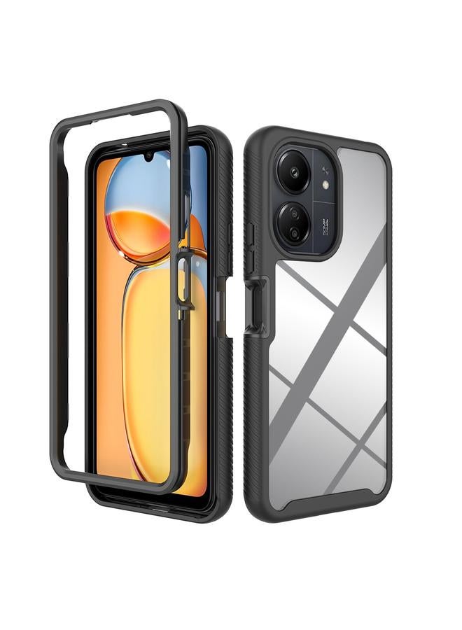 اس-توب جراب لهاتف Redmi 13C 5G / 4G Starry Sky بلون سادة مقاوم للصدمات مصنوع من مادة TPU الشفافة المقاومة للصدمات - Image 1