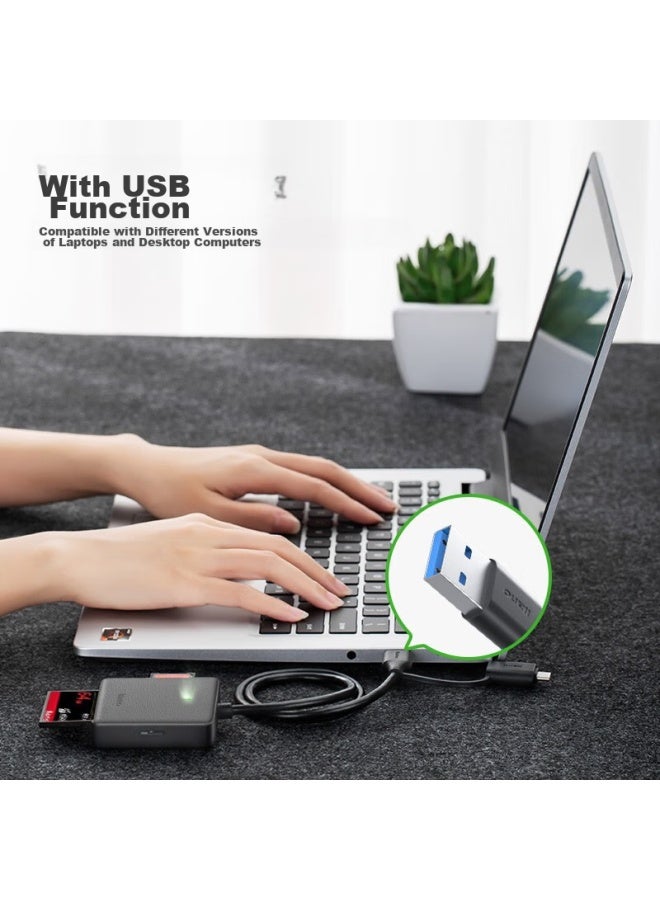 llano Card Reader, Multi-in Sd Card Reader, Supports Sd/tf/cf/ms Cards, Compatible With Cameras And Phones, Usb 3.0 Multi-functional Type-c Card Reader With Multiple Card Slots - Image 3