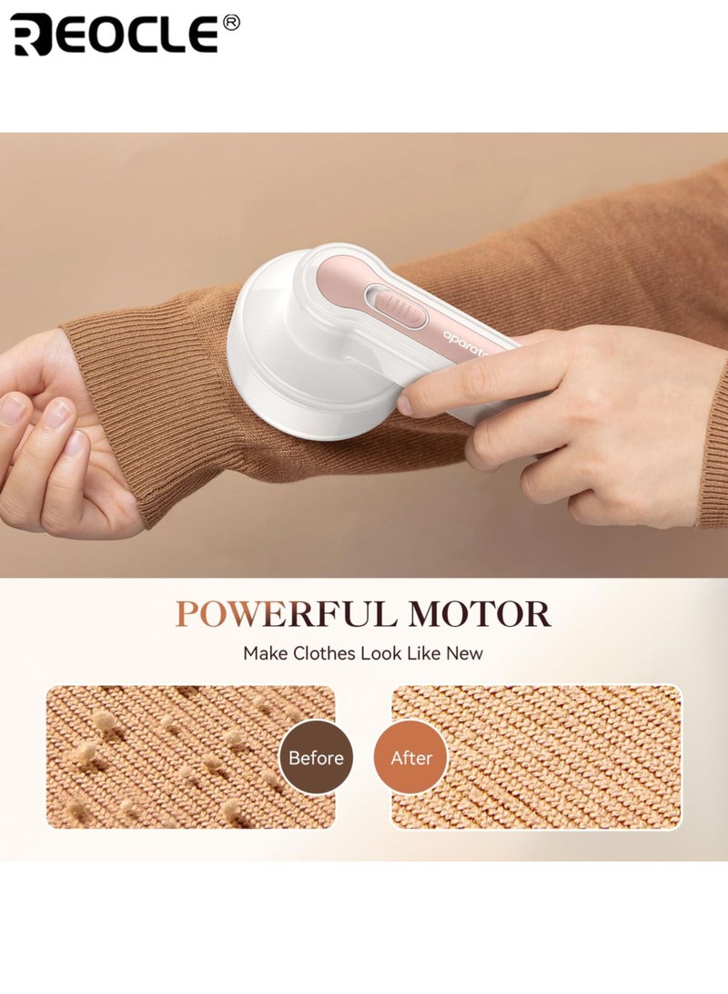 ريوكل مزيل وبر كهربائي قابل لإعادة الشحن، مزود بكابل USB ونظام حلاقة فعال. - Image 4