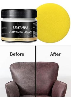 WILLIAM WEIR Leather Maintains Cream-Cleaner Suitable For Leather And Artificial Leather Car Seats Furniture Sofa Clothing Shoes Leather Belts Bag Purse  - Image 1