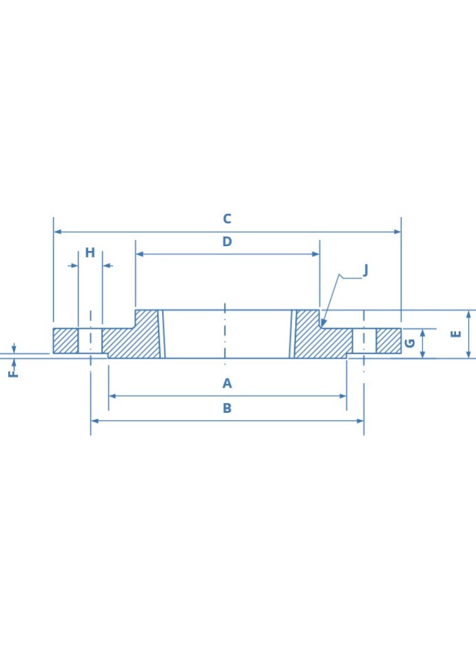 SS316 Threaded NPT Flng #150 JAG (2") - Image 2