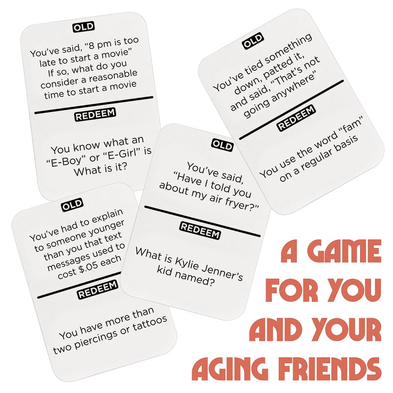 Vango You’re Getting Old – A Party Card Game for Aging Millennials - 2 to 6 Players, Ages 14+ - Image 2