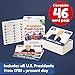 learnworx US Presidents for Kids Flash Cards 46 President Cards Learn Presidents of The USA Includes US Presidents Party Vice President Facts Gift Ages 5678910 - Image 4