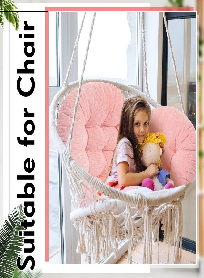 جيريفي وسائد أرضية من جيريفاي، مقاس 22 × 22 بوصة، دائرية ومربعة، وسادة أرضية كبيرة للتأمل، مناسبة للفصول الدراسية، وجلسات التأمل للكبار، ووسادة لحفلات النزهات، ووسادة للجلوس، وهدية لعيد الميلاد (دائرية، وردية زاهية، قطعتان) - Image 5