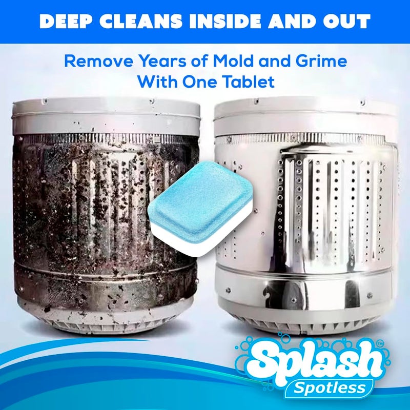 Splash Spotless Washing Machine Cleaner for HE Front Load & Top Load Washers, 1 Count (Pack of 1) - Image 5