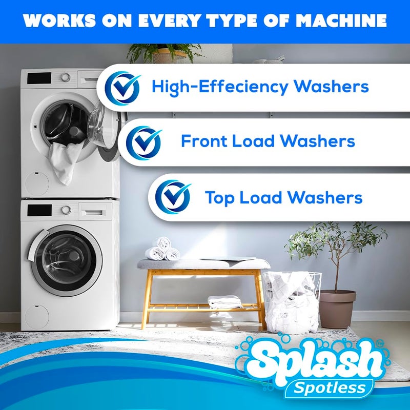 Splash Spotless Washing Machine Cleaner for HE Front Load & Top Load Washers, 1 Count (Pack of 1) - Image 4