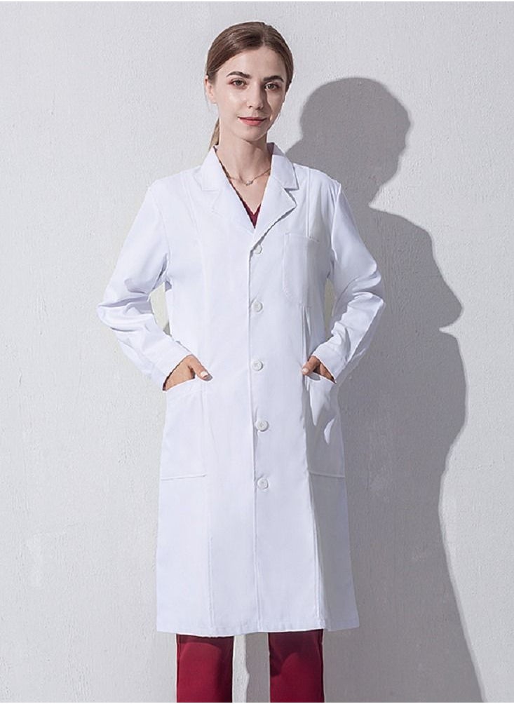 غاز - معاطف طبيب صالون تجميل ، معاطف مختبر ، دعك طبية ، معاطف فرك ، دعك بأكمام طويلة - Image 1