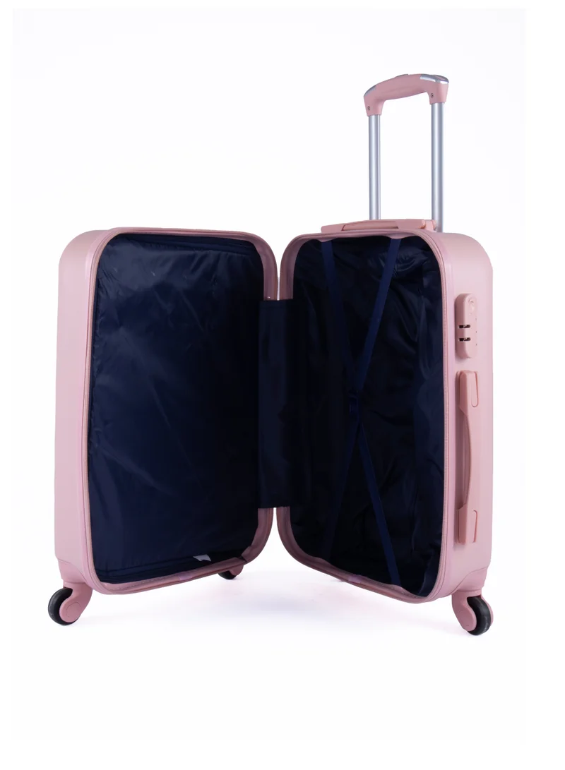 LIMRA Hardside 6 Piece Luggage Trolley Set Pink