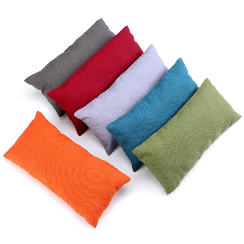 SmoothNovelty 6 Pack Washable Cotton Eye Pillow Case Removable Unscented Zippered Eye Pillow Cover 906 x 453 Inches for Yoga Relaxation Sleeping Meditation Spa Migraine Relief Massage Accessories - Image 3
