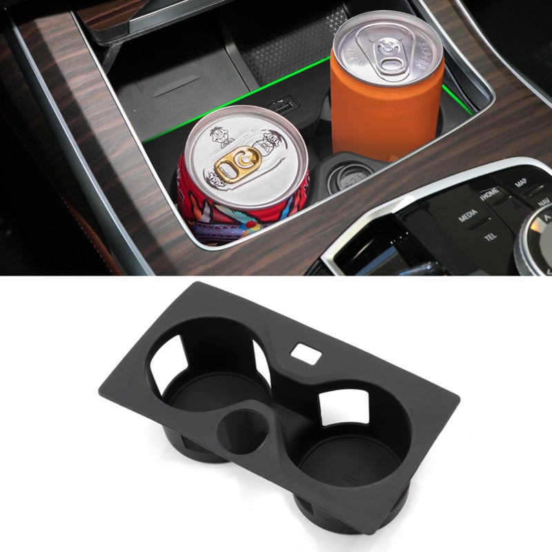 Jaronx Compatible with BMW Cup Holder Insert X5 G05 X6 G06 X7 G07 Silicone AntiSlip Console Cup Holder Mat for BMW X5 G05 X7 G07 20192024 X6 G06 20202024