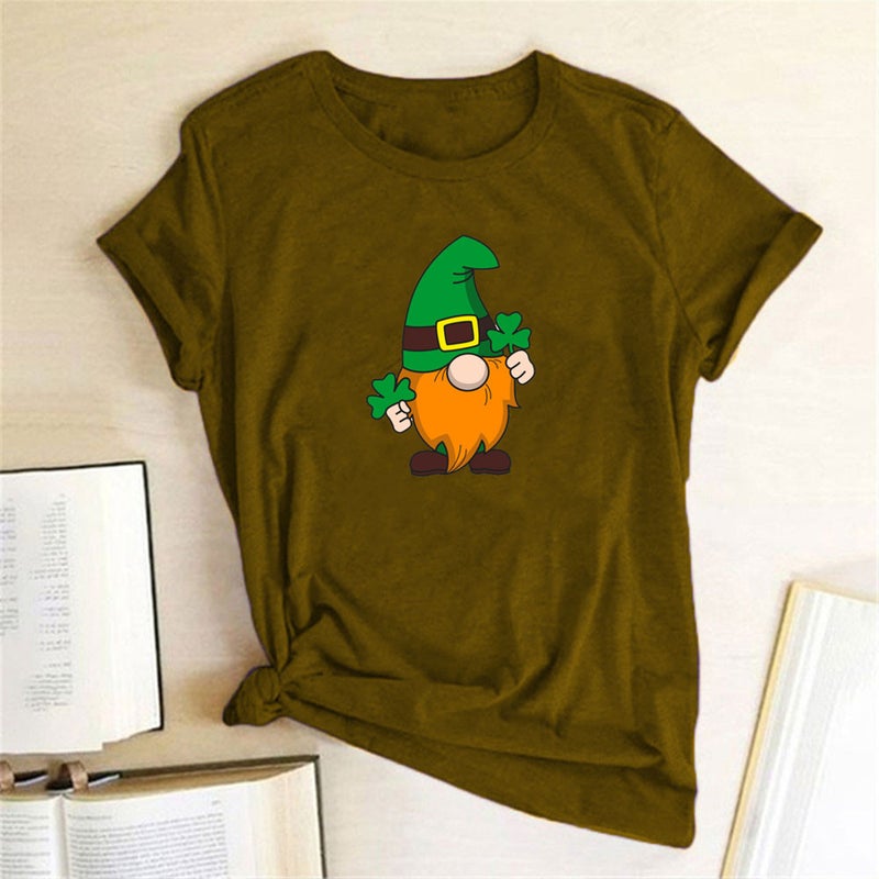 Wish Independent Station Dwarfs Fun Pattern Printed Short Sleeve T-Shirt - Image 3
