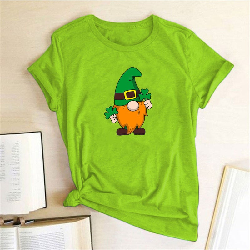 Wish Independent Station Dwarfs Fun Pattern Printed Short Sleeve T-Shirt - Image 5
