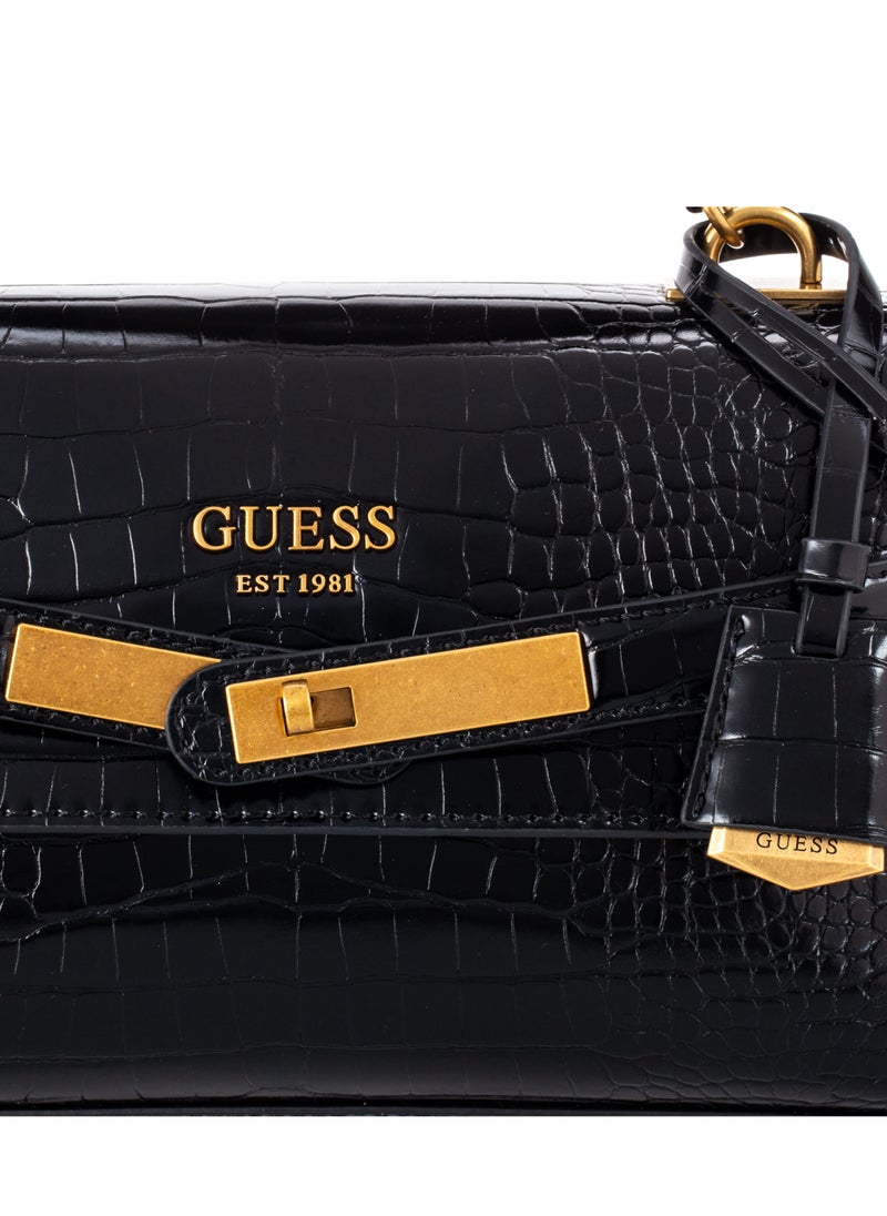 GUESS - Sestri croc print handbag - Image 1