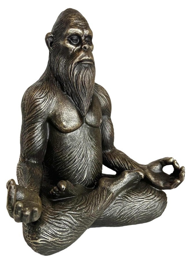 Top Brass 6” Bigfoot Yoga Statue Sasquatch Lotus Pose Meditation Figurine - Yeti Spiritual Inner Peace Zen Decorative Accent for Spa, Home or Office - Image 4