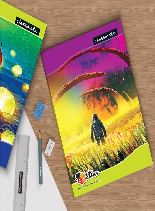 Classmate LongBook | 172 Pages | Single Line | 29.7cm x 21cm | Pack of 3 | Ruled Notebook for School Students - Image 2