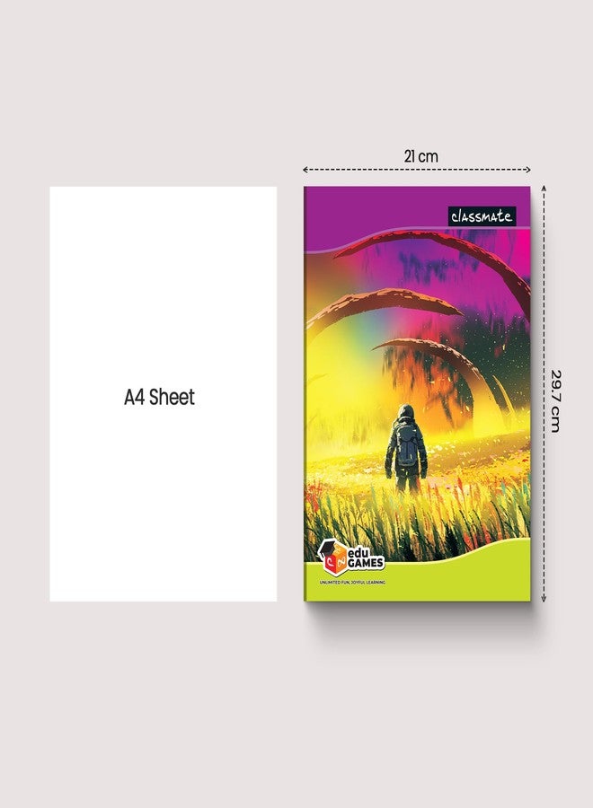 Classmate LongBook | 172 Pages | Single Line | 29.7cm x 21cm | Pack of 3 | Ruled Notebook for School Students - Image 5
