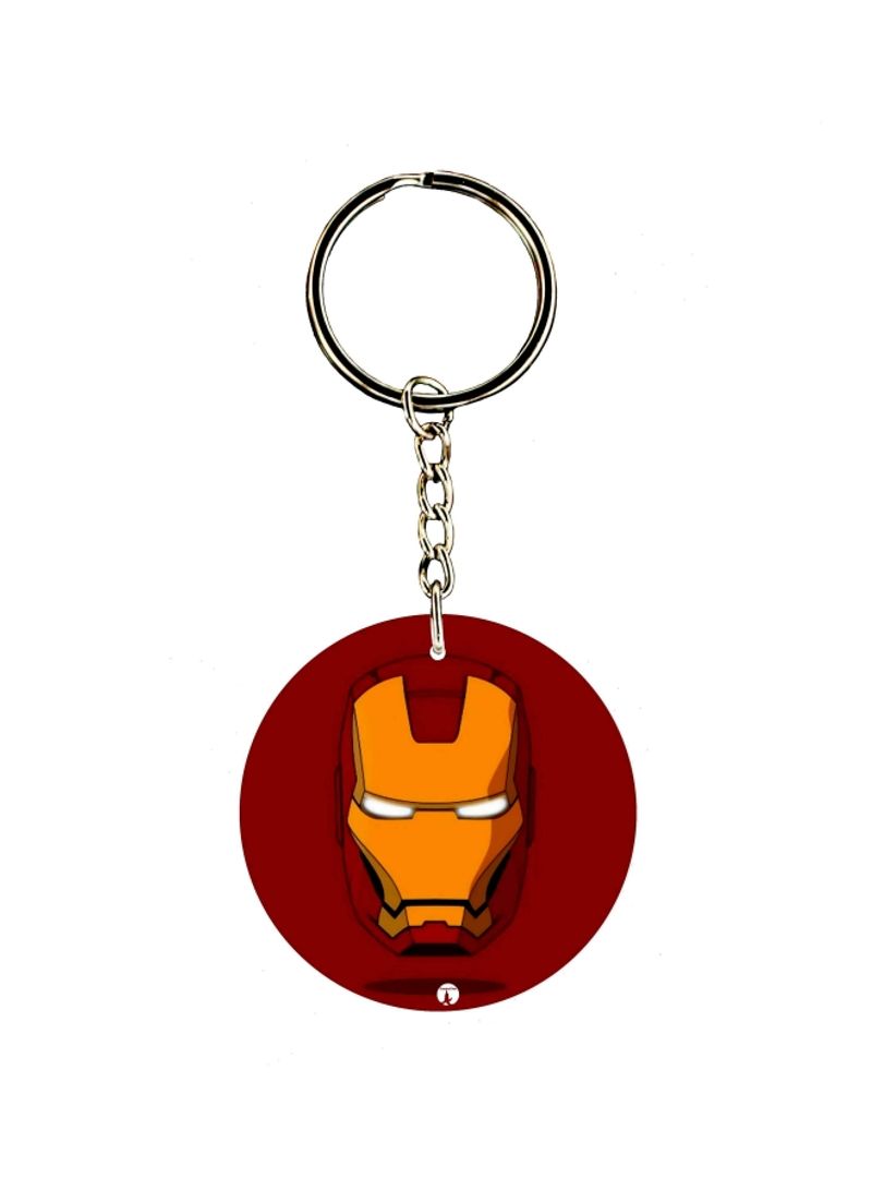 RKN Iron Man Printed Dual Sided Keychain