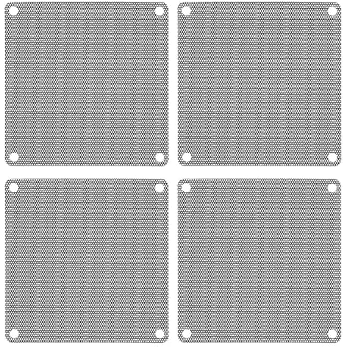 10PCS PC COMPUTER FAN DUST FILTER COOLER NET REPLACEMENT PART 90 MM X 90MM DUST FILTER COMPUTER FAN FILTER COOLER PVC DUSTPROOF CASE COVER COMPUTER MESH, BLACK - Image 1